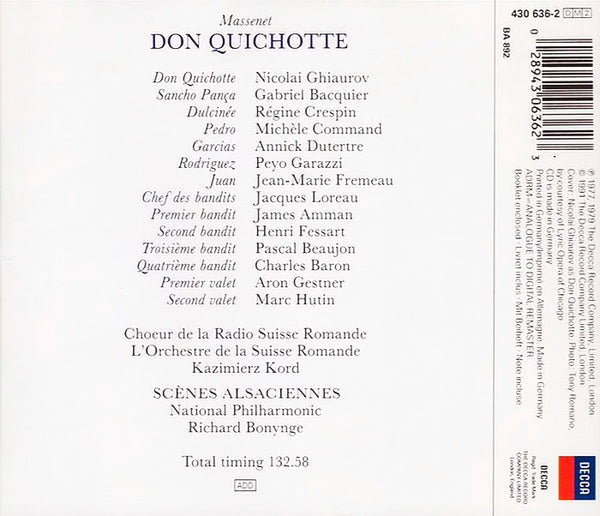 MASSENET - Don Quichotte . 2CD