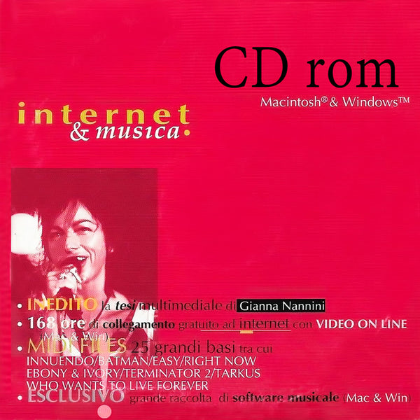 INTERNET & MUSICA - Gianna Nannini . CD ROM