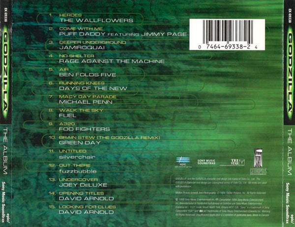 VARIOUS - Godzilla The Album. CD