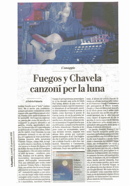 LETIZIA FUOCHI - Fuegos Y Chavela . CD
