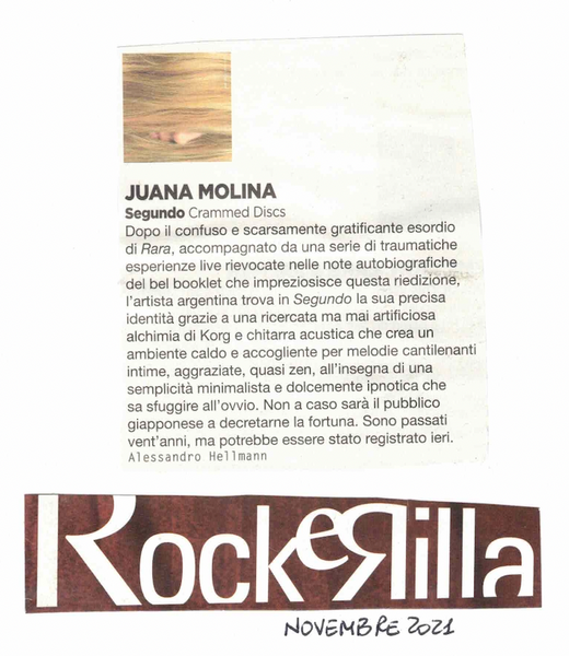 JUANA MOLINA - Segundo / remastered reissue . CD