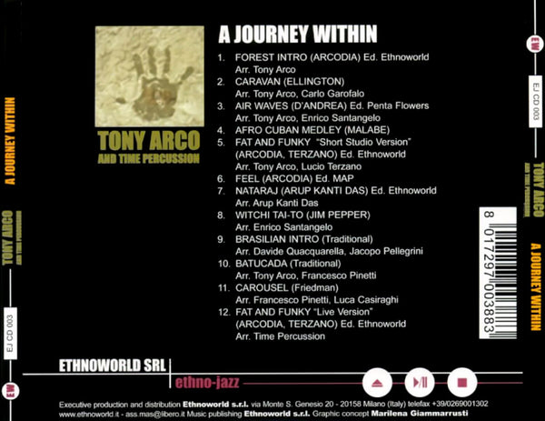 TONY ARCO - A Journey Within . CD