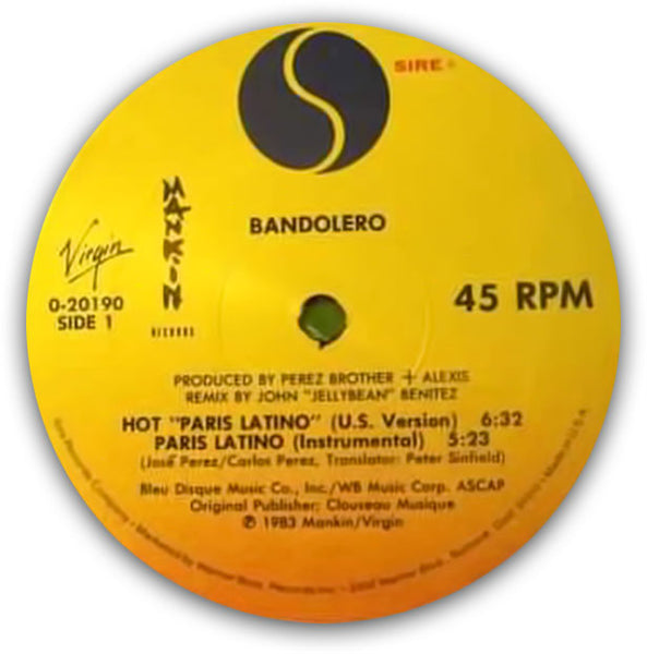 BANDOLERO - Hot "Paris Latino" - 12"