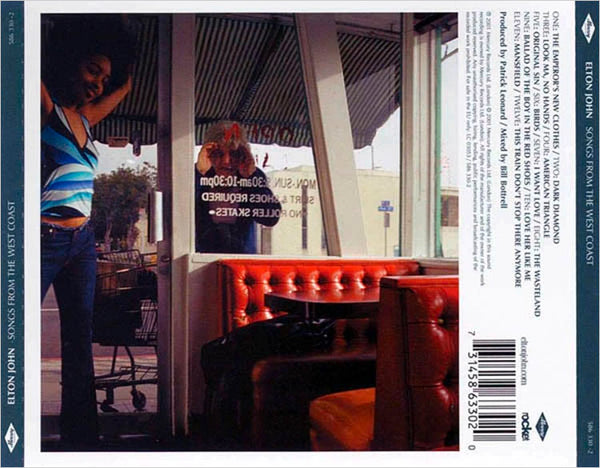 ELTON JOHN - Songs From The West Coast . CD