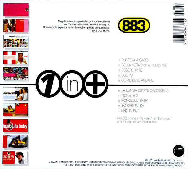 883 - Uno in più . CD