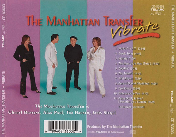 THE MANHATTAN TRANSFERT - Vibrate . CD