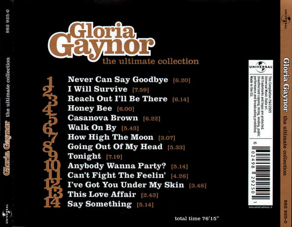 GLORIA GAYNOR - The Ultimate Collection . CD