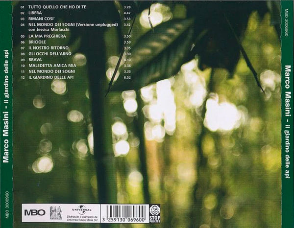 MARCO MASINI - Il Giardino Delle Api . CD