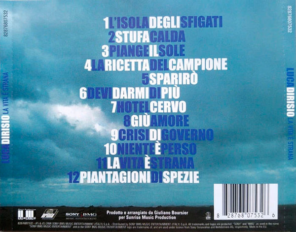 LUCA DIRISIO - La Vita E' Strana . CD
