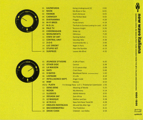 VARIOUS - New Wave Italiana / Minimal Synth, New Wave, Post Punk From The 80's . 2CD