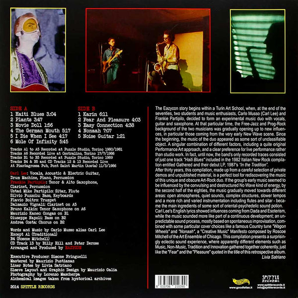EAZYCON - Fear And Pleasure / Retrospective 1980-1989 . LP+CD