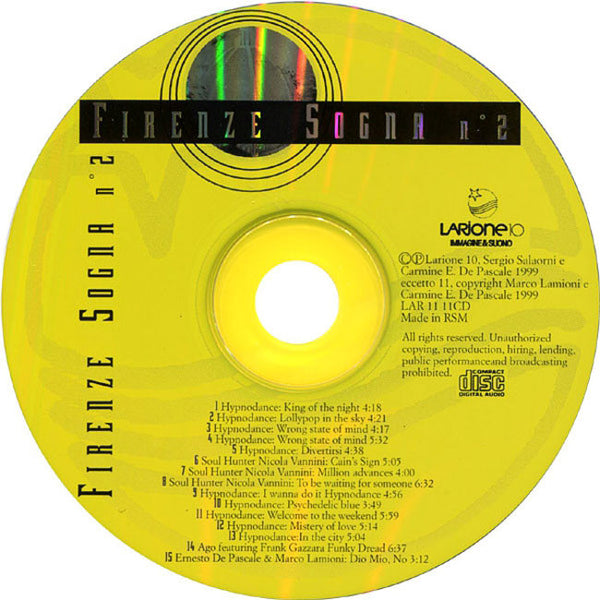 VARIOUS - Firenze Sogna n. 2 . cd