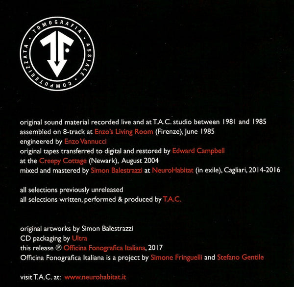 T.A.C - Symphonie Industrielle . CD