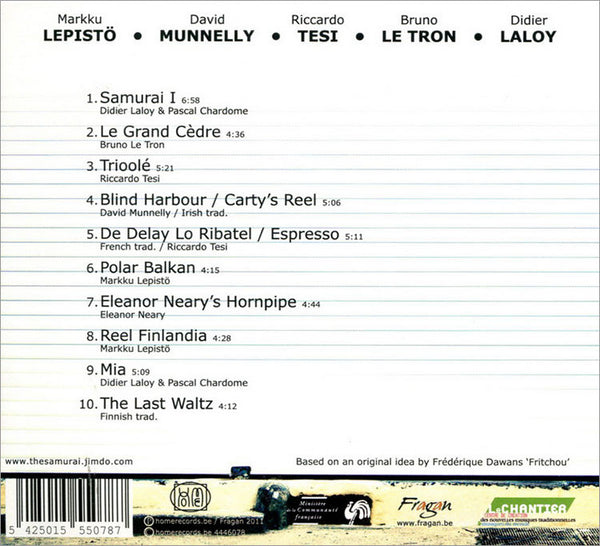 RICCARDO TESI, MARKKU LEPISTO, DAVID MUNNELLY, BRUNO LE TRON, DIDIER LALOY - Accordion Samurai . CD