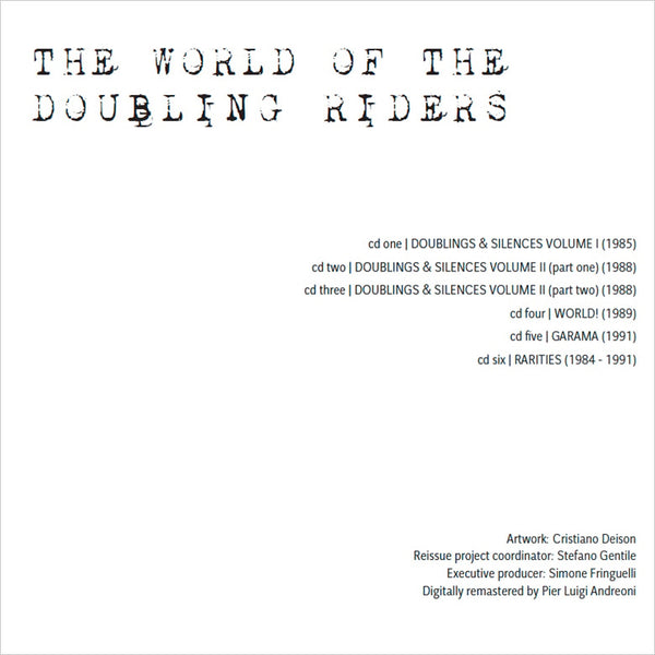 THE DOUBLING RIDERS - The World Of The Doubling Riders . 6CD