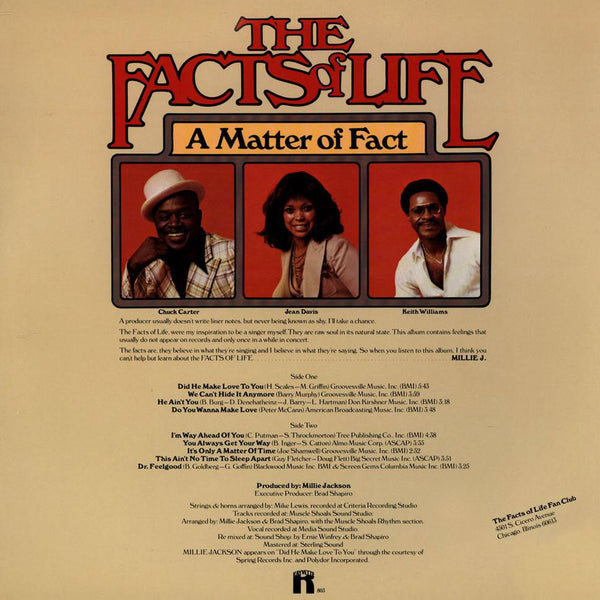 THE FACTS OF LIFE - A Matter Of Fact . LP