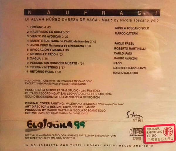 NICOLA TOSCANO SOLO - Naufragi . CD