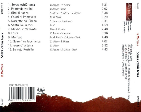 LA MORESCA – Senza Cchiù Terra . CD