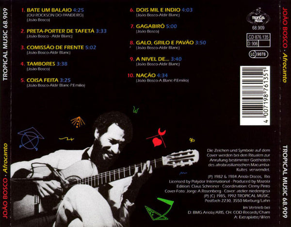 JOÄO BOSCO - Afrocanto . CD