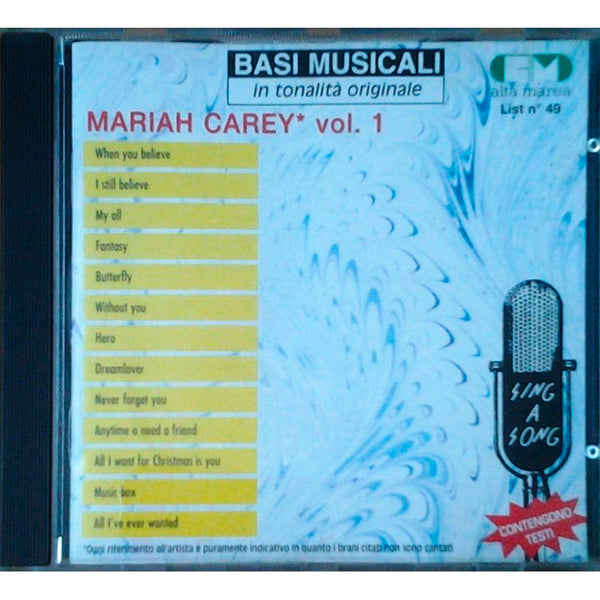 VARIOUS - Mariah Carey Vol. 1 [ Basi Musicali ] . CD