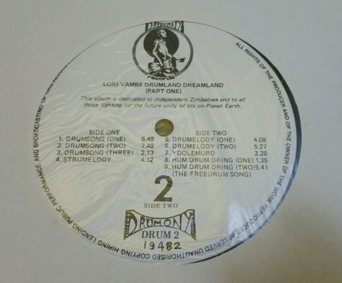LORI VAMBE - Drumland Dreamland . LP