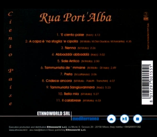RUA PORT'ALBA - Ciento Paise . CD
