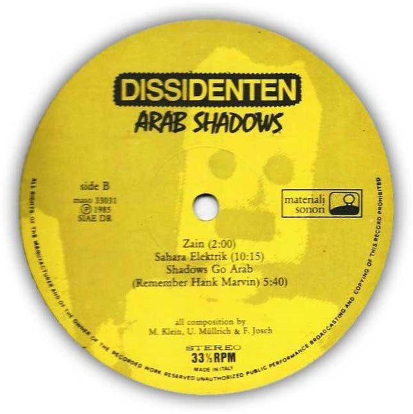 DISSIDENTEN - Arab Shadows . LP