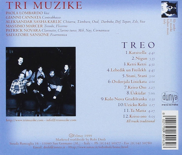 TRI MUZIKE – Treo . CD