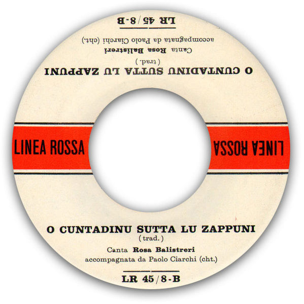 Rosa Balistreri - Picciriddi Unni Iti / C’erano Tri Surelli / O Cuntadinu Sutta Lu Zappuni . 7” EP