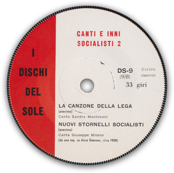 VARIOUS - Canti e Inni Socialisti 2 . 7" EP