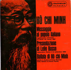 HO CHI MIN - Messaggio al popolo italiano . 7" EP
