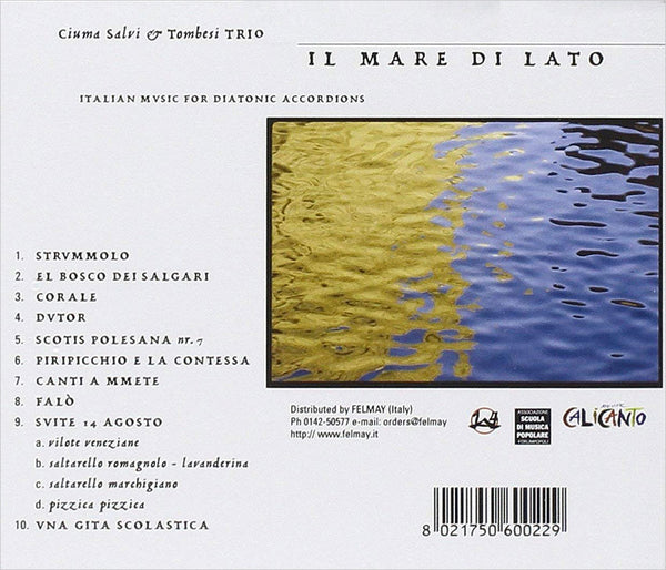 CIUMA SALVI & TOMBERI TRIO – Il Mare di Lato . CD