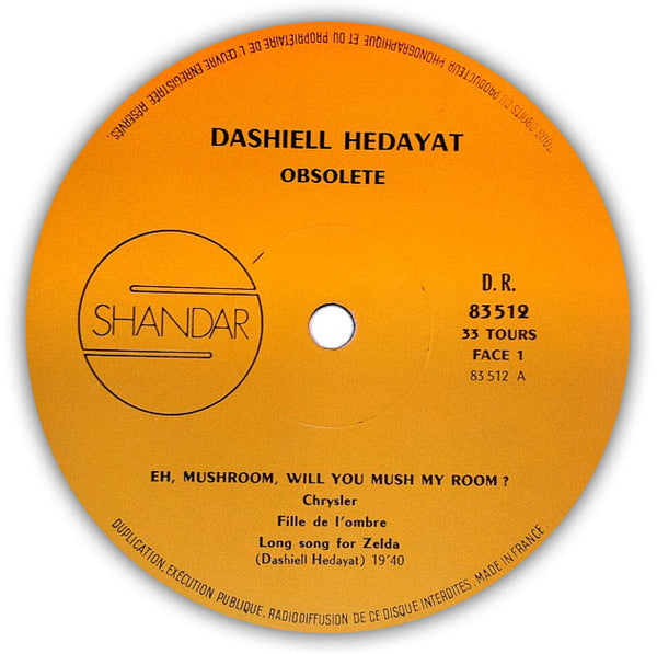 DASHIELL HEDAYAT – Obsolete . LP . Label A