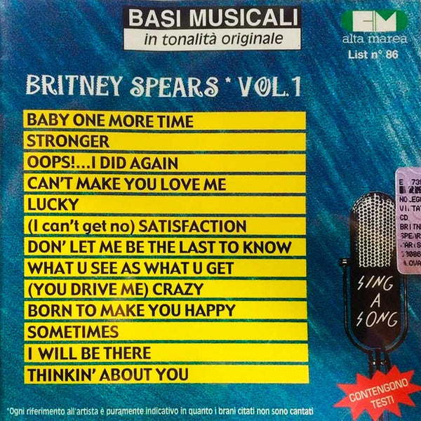 VARIOUS - Britney Spears Vol. 1 [Basi Musicali In Tonalità Originale] . CD