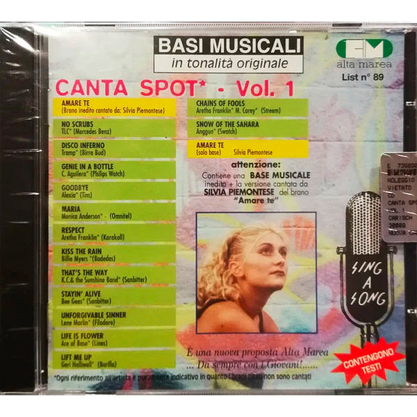 VARIOUS - Canta Spot Vol. 1 [Basi Musicali In Tonalità Originale] . CD