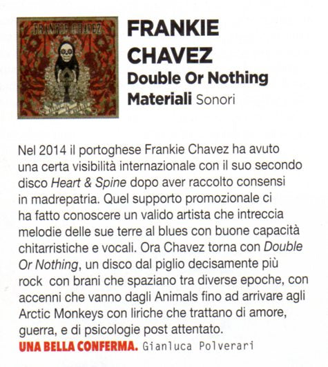 FRANKIE CHAVEZ - Double Or Nothing . CD