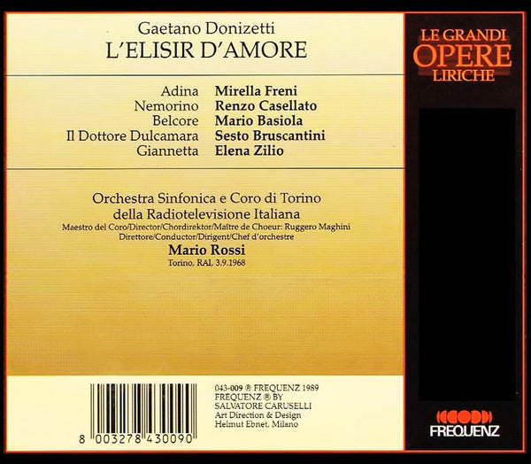 GAETANO DONIZETTI - L'Elisir d'Amore . 2CD