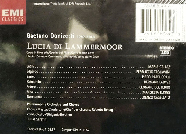 MARIA CALLAS / GAETANO DONIZZETTI - Lucia di Lammermoor . 2CD