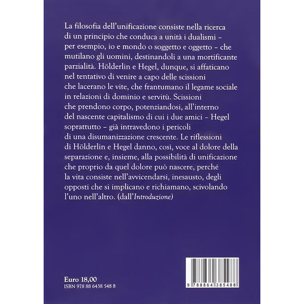 MASSIMO CAPPITTI - Filosofia dell'unificazione e teoria della soggettività in Hegel e Hölderlin . Book