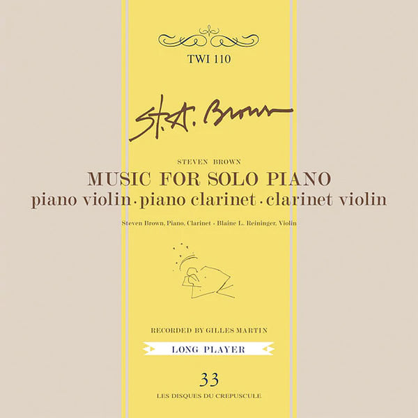 STEVEN BROWN - Music For Solo Piano . CD