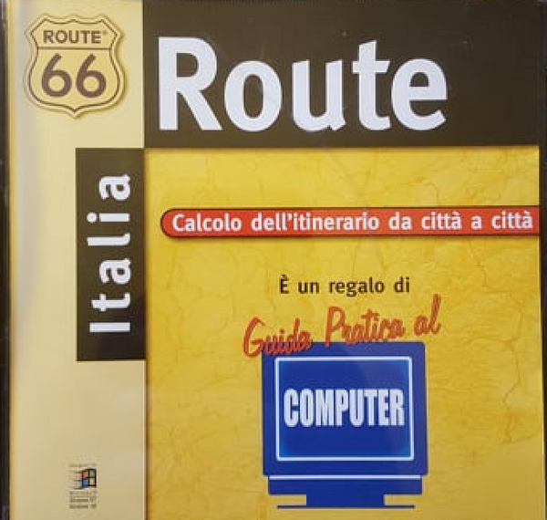 ROUTE 66 - Route Bundle Italia, Calcolo Dell'Itinerario Da Città a Città . CD ROM